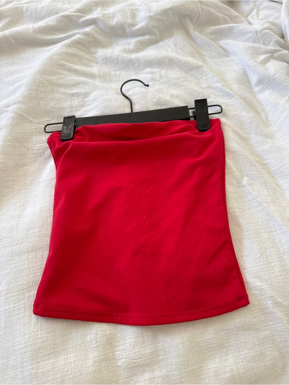 Red Strapless Tube Top Garage